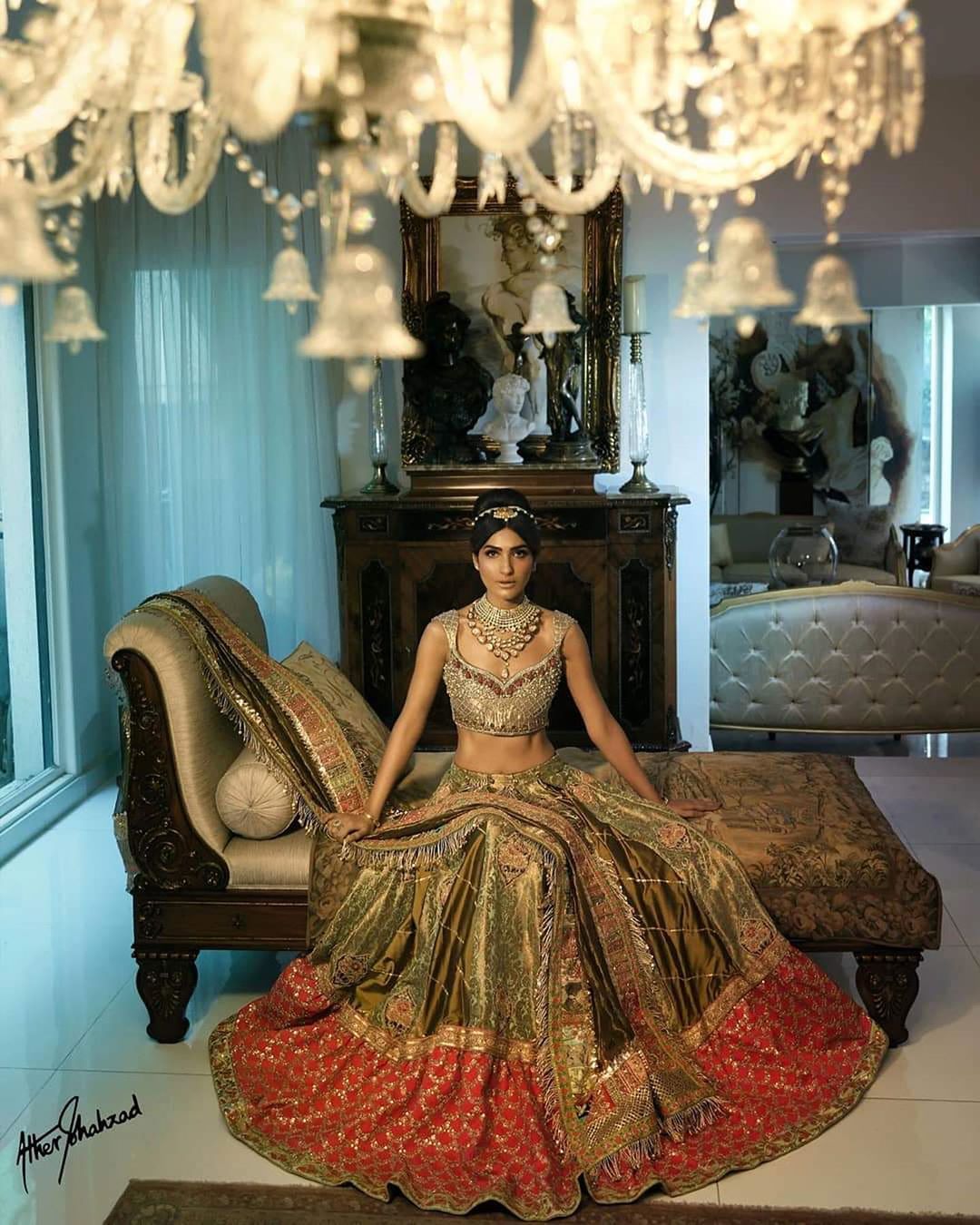 Kiran Malik Wearing Rana Noman's Bridal Dress