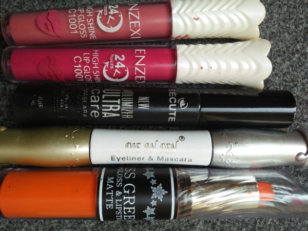 Mate Lip Glows, Liner, Maskara, Nail Polish & lipstick