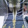 3 PC Unstitched Embroidered Lawn Suit with Chiffon Dupatta and Chicken Trouser