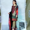 3 PC Unstitched Embroidered Lawn Suit with Lawn Dupatta