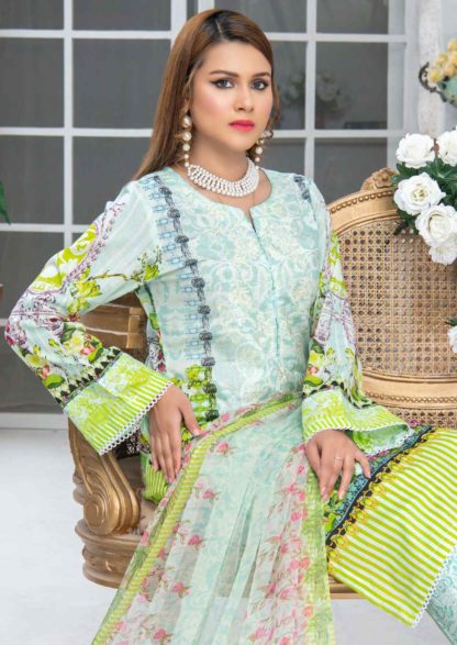 Mariam Ayesha Embroidered 3 Piece Lawn Collection 2022 by Shahzeb Textile