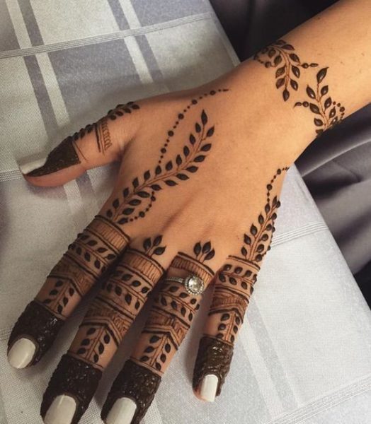 Most Beautiful And Easy Mehndi Designs Back Hand Mehndi Designs Karobarideal 7151