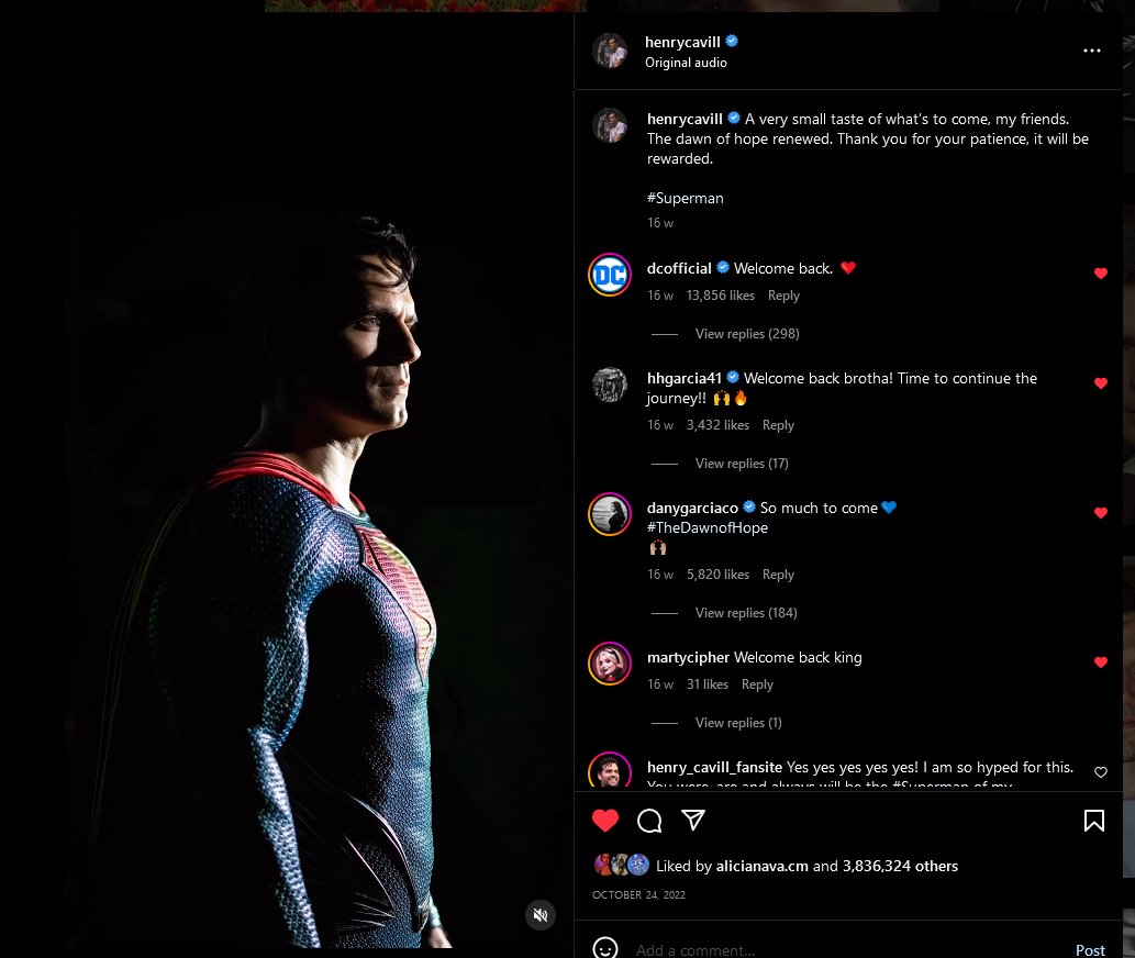 Henry Cavill's return as Super Man - KarobariDeal