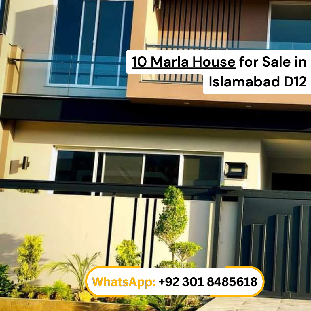 10 Marla brand new Corner House for sale in D12 Islamabad