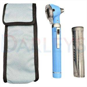 Mini Otoscope Fiber Optic Blue