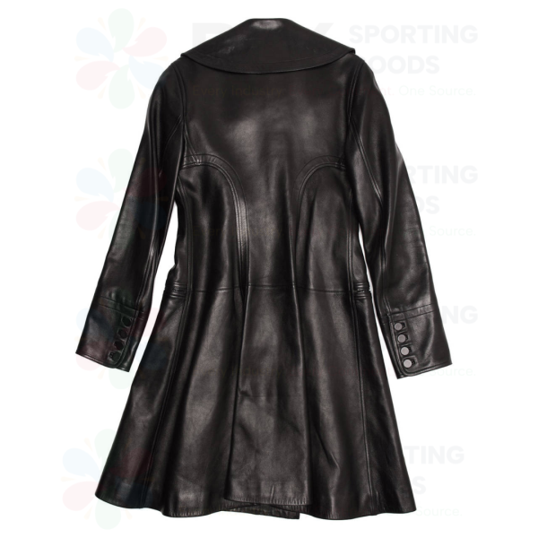 Long Leather Trench Coats - Image 2