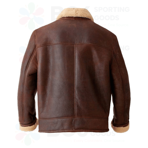 Leather aviator jacket - Image 2