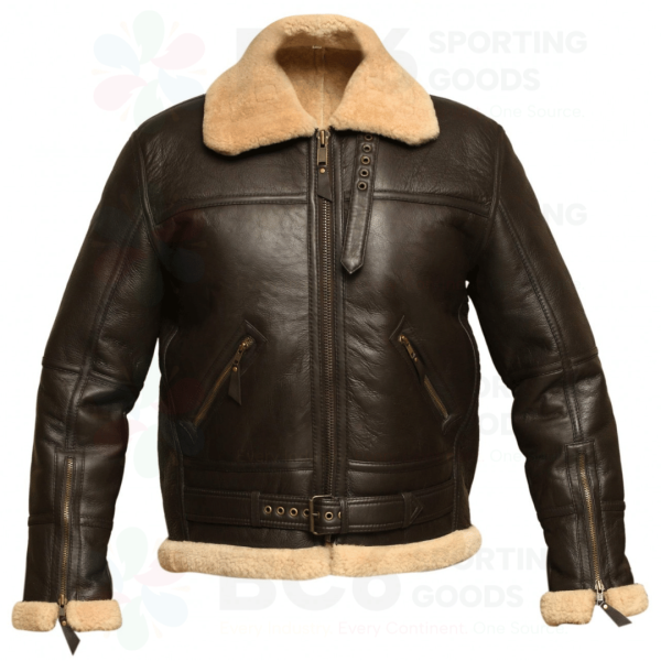 Shearling flight jacket