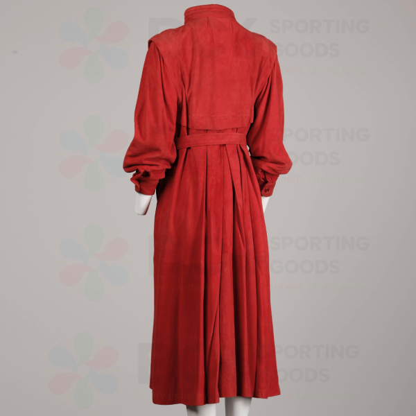 Red Leather Trench Coats - Image 2