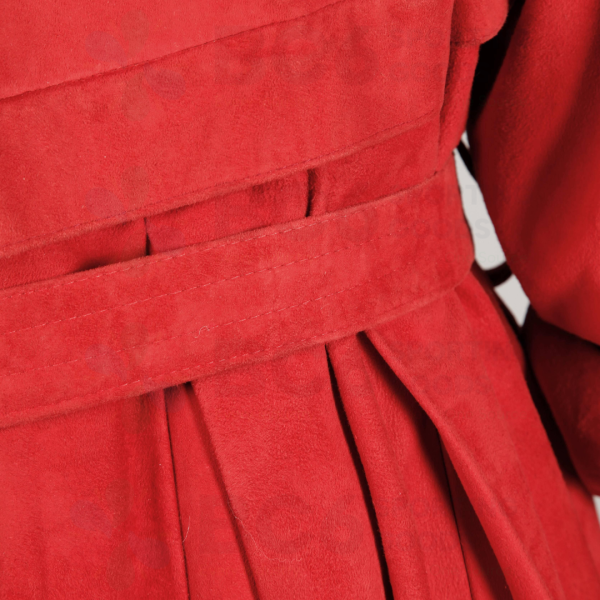 Red Leather Trench Coats - Image 5