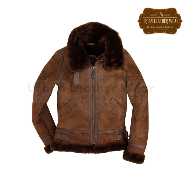 B3 Bomber Suede Shearling Jacket Women