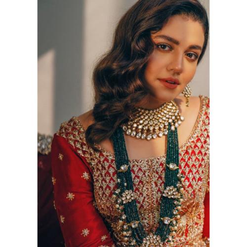 Zara Noor Abbas Wearing Sadaf Fawad Khan's bridal wear
