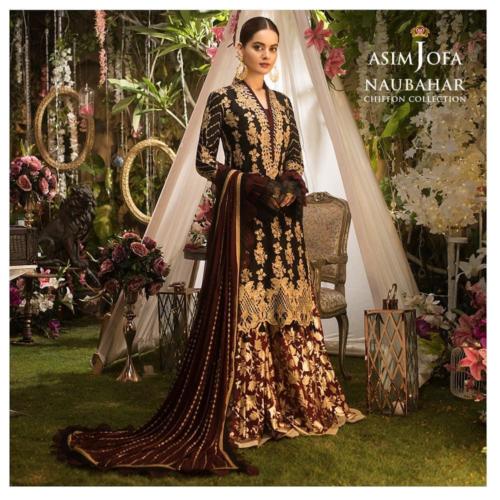 Asim Jofa New Chiffon Colection - Naubahar - Eid ul Adha 2020