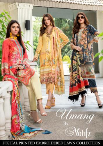 Umang by Motifz - Digital printed Embroidered Lawn Collection 2020