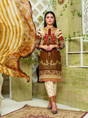 Mariam Ayesha Embroidered Lawn Collection 2021 - VOL 1 (16)