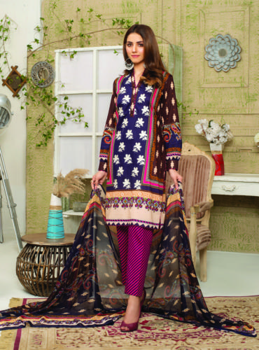 Mariam Ayesha Embroidered Lawn Collection 2021 - VOL 1 (4)