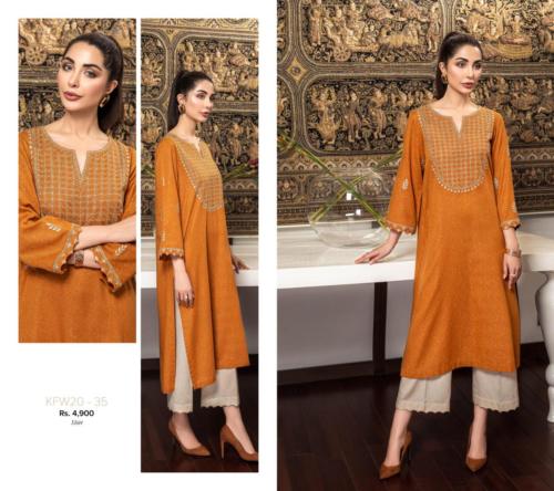 Nishat Linen latest Ready-to-Wear Embroidered winter collection’20 (1)