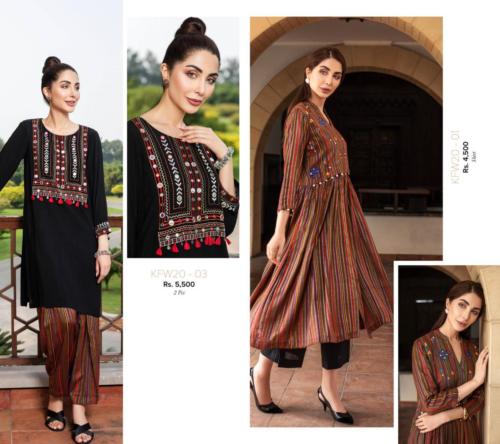 Nishat Linen latest Ready-to-Wear Embroidered winter collection’20 (16)