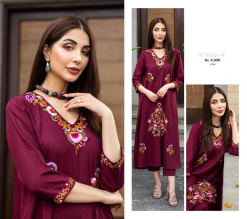 Nishat Linen latest Ready-to-Wear Embroidered winter collection’20 (7)